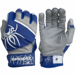2022 Spiderz PRO Model Batting Gloves: Royal Blue/White