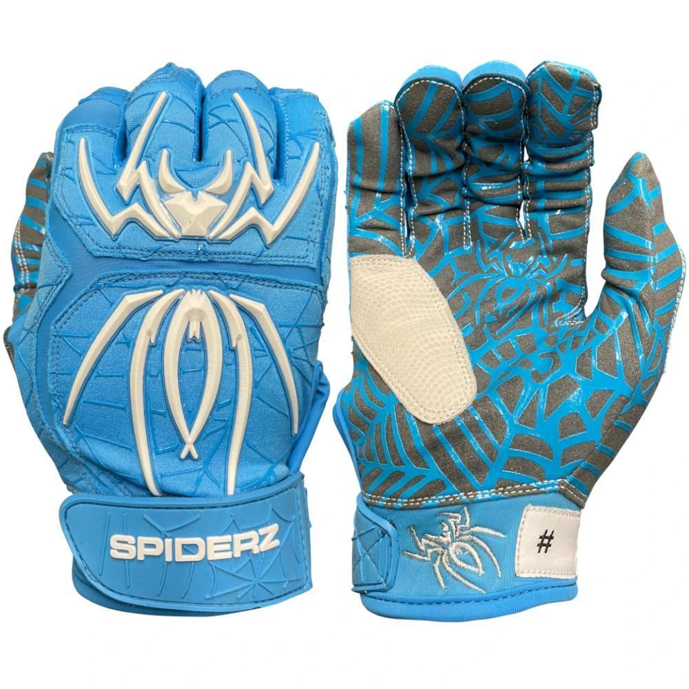 2023 Spiderz HYBRID Batting Gloves: Columbia Blue/White 3 2023 Spiderz HYBRID Batting Gloves: Columbia Blue/White