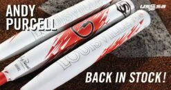 New Products -SLUGGER Sales Store 22LSANDYPURCELLWBL2554010 USSSA BACKinSTOCKCampaign FACEBOOK 2 28sep2022 v0