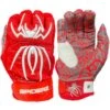 2023 Spiderz HYBRID Batting Gloves: Red/White -SLUGGER Sales Store 22RedWhite