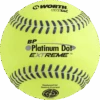 Worth Platinum Dot EXTREME Batting Practice Softballs: BPX12U -SLUGGER Sales Store BPX12U