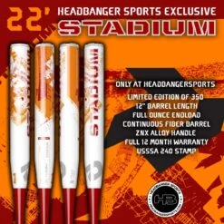 2022 DeMarini Stadium 12" USSSA Slowpitch Softball Bat: WTDXSTU-22 -SLUGGER Sales Store DeMarini Stadium STU 22 Red Orange 1200x1200 b83cb472 7006 47d9 a10d a9a3f1f5be64