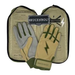 Bruce Bolt Premium Pro Military Series Short Cuff Batting Gloves: Beige -SLUGGER Sales Store IMG 0887