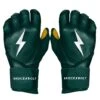 Bruce Bolt PREMIUM PRO Long Cuff Batting Gloves: Green 2 Bruce Bolt PREMIUM PRO Long Cuff Batting Gloves: Green -SLUGGER Sales Store LC GRNG HERO