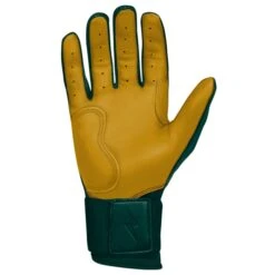 Bruce Bolt PREMIUM PRO Long Cuff Batting Gloves: Green -SLUGGER Sales Store LC GRNG PALM