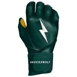 Bruce Bolt PREMIUM PRO Long Cuff Batting Gloves: Green -SLUGGER Sales Store LC GRNG RIGHT