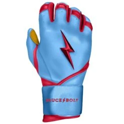 Bruce Bolt PREMIUM PRO BADER Series Long Cuff Batting Gloves: Baby Blue -SLUGGER Sales Store LC HBB RIGHT