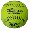 Worth 12" Super Gold Dot NSA Slowpitch Softballs (Dozen): NI12CY