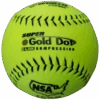 Worth 12" Super Gold Dot NSA Slowpitch Softballs 44/400 (Dozen): NI12SY