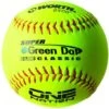 Worth 11" One Nation Green Dot Slowpitch Softballs (Dozen): ON11CY -SLUGGER Sales Store ON11CY 1