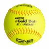 Worth 12" One Nation Super Gold Dot Extreme Slowpitch Softballs (One Dozen): ON12CY