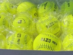DeMarini RAZZO 12" PRO M USSSA Slowpitch Softballs (Dozen): WTDRZPMC12UB -SLUGGER Sales Store PhotoMar11 121203PM