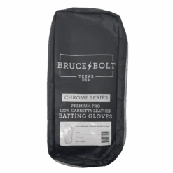 Bruce Bolt PREMIUM PRO Chrome Series Short Cuff Batting Gloves: White -SLUGGER Sales Store SC CHRW BAG