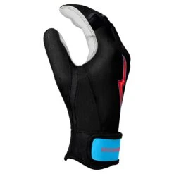 Bruce Bolt PREMIUM PRO BRINSON Series Short Cuff Batting Gloves: Black -SLUGGER Sales Store SC LBB SIDE