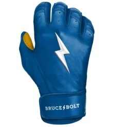 Bruce Bolt PREMIUM PRO Short Cuff Batting Gloves: Royal 21 Bruce Bolt PREMIUM PRO Short Cuff Batting Gloves: Royal -SLUGGER Sales Store SC ROYG RIGHT