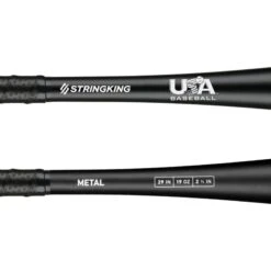 StringKing Metal (-10) USA Baseball Bat: SKUSM10 -SLUGGER Sales Store StringKing Baseball Metal USABat Bat 29 Inch Close Up FQtnbTV base 2x 5r3SOSw