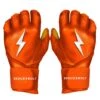 Bruce Bolt PREMIUM PRO Long Cuff Batting Gloves: Orange -SLUGGER Sales Store premium pro long cuff batting gloves orange brucebolt 571260