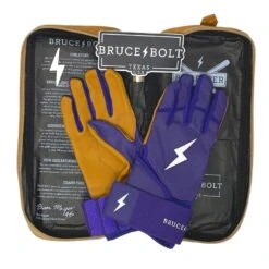 Bruce Bolt PREMIUM PRO Long Cuff Batting Gloves: Purple -SLUGGER Sales Store premium pro long cuff batting gloves purple brucebolt 220810