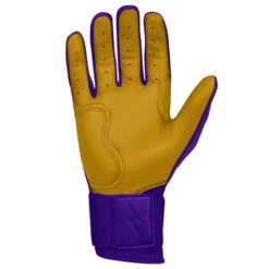 Bruce Bolt PREMIUM PRO Long Cuff Batting Gloves: Purple -SLUGGER Sales Store premium pro long cuff batting gloves purple brucebolt 661404