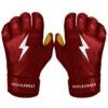 Bruce Bolt PREMIUM PRO Short Cuff Batting Gloves: Maroon -SLUGGER Sales Store premium pro short cuff batting gloves maroon brucebolt 213512