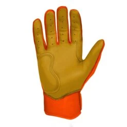 Bruce Bolt PREMIUM PRO Short Cuff Batting Gloves: Orange -SLUGGER Sales Store premium pro short cuff batting gloves orange brucebolt 164912